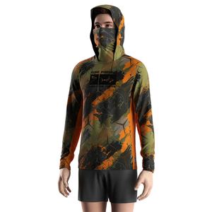 Chemise de pêche à manches longues Odm Eco-Friendly Uv  à séchage rapide UPF 50 avec capuche et protection pour le visage - Product Image 5