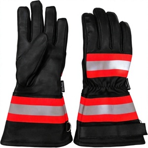 Guantes de Bombero de Alta Calidad 2022 Hechos de Cuero 100% Genuino, Térmicos, Ecológicos, Transpirables, para Uso en las Cuatro Estaciones - Product Image 1