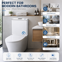 Citerne de toilette silencieuse et durable en ABS à double chasse, économie d'eau, pour projets hôteliers, livraison rapide, design moderne, approvisionnement direct usine, OEM