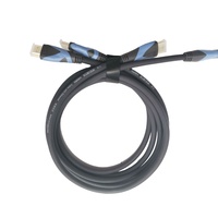 Câble professionnel haute vitesse 4K plaqué or avec gaine en PVC et blindage tressé pour projecteurs et moniteurs MÂLE-MÂLE