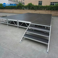 Conception pliable de plate-forme de scène détachable mobile extérieure portative d'alliage d'aluminium pour des événements Concerts mariages et affichages de botte