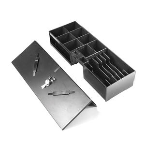 Originele LB Brand 170mm Flip Top Metalen Kassa Lade Professioneel 3-Positie Beveiligingslot Geldkist voor POS Systeem - Product Image 3