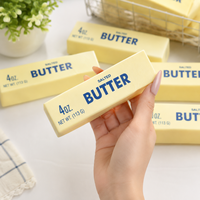 Jouet réaliste en forme de beurre, à remontée lente, doux et compressible, anti-stress, pour enfants et adultes, idéal comme cadeau