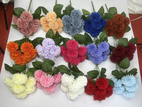 Bouquet de fleurs artificielles de chrysanthèmes à 7 têtes, fait main, moderne, pour Noël, Thanksgiving, la Saint-Valentin, le Nouvel An