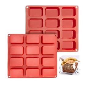 Tùy Chỉnh Không Dính Mini Loaf Pan Silicone Nướng Khuôn Bánh Bánh Và Bánh Mì, Brownie, Muffin, Hình Chữ Nhật Xà Phòng Thanh - Product Image 1
