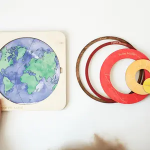 educational toy HOYE CRAFTS high quality science toys Montessori education toys solar system puzzle