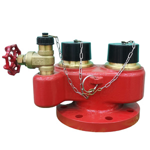 Raccord d'entrée à deux et quatre voies XingLong <span class=keywords><strong>2</strong></span>,5'' BS336 en fonte ductile pour hydrant d'incendie, accessoire de protection incendie pour tuyau d'incendie - Product Image 1