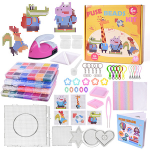Kit de Perles Thermocollantes Mini DIY 2,6 mm, Coffret de Perles Colorées avec Planche à Perles, Pince à Perles, Papier Thermocollant, Jouet Éducatif Fait Main, Cadeau - Product Image 3