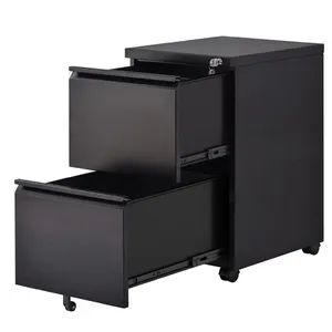 Ready to ship in the US office furniture 2 drawer mobile storage file cabinet