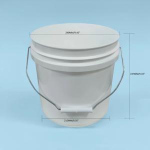 Kapaklı Plastik Kova 2 Galon, Kalınlaştırılmış 65 Mil Beyaz Ağır Hizmet Tipi Depolama Kovaları - Ekonomik, Dayanıklı ve Kullanımı Kolay - Product Image 3