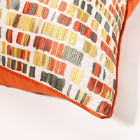 Housse de coussin de luxe 20x20 pouces décoratif ferme canapé taie d'oreiller géométrique Art Design jeter taie d'oreiller