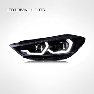 โคมไฟดัดแปลงอัพเกรดสำหรับ Elantra 2016-2019, ชุดประกอบไฟหน้า LED ไฟวิ่งกลางวันสัญญาณไฟเลี้ยวน้ำเลนส์สองเลนส์ซีนอน - Product Image 1