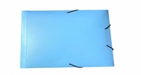 Boîte de rangement de fichiers en PP de haute qualité, taille personnalisée, dossiers en plastique colorés avec sangles pour le bureau