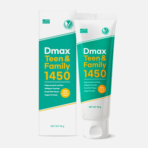 Pasta Dental Dmax Teen & Family 1450 Sabor Menta Fresca 90G, Fórmula Vegana Sin Flúor, Anti-Caries para Uso Doméstico - Product Image 1