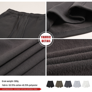 Pantalones Cortos de Forro Polar de 500g con Cordón, Estilo Americano, Casuales, hasta la Rodilla, para Hombre, Diseño Liso - Product Image 6