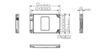 JT-M6100 UHF RFID Lecteur Module Mhz Sans Fil Longue Portée Hôtel Carte Serrure De Porte Module RFID