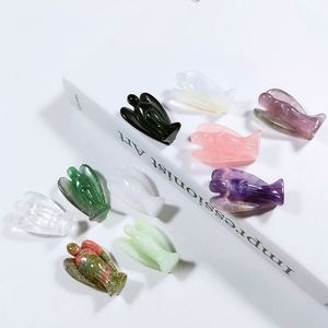混合天使DIY水晶热销水晶天使翅膀雕像纪念摆件园艺户外装饰 - Product Image 1