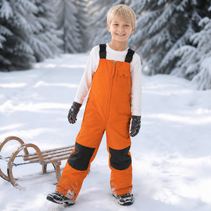 Peto de esquí para niños, desmontable, térmico, impermeable, cortavientos, transpirable, ecológico, con forro polar, estampado, de secado rápido - Product Image 3