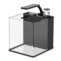 Mini aquarium rectangulaire ultra-transparent moderne et écologique en verre pour petits espaces, accessoires pour aquarium
