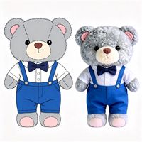 Ours en peluche en gros OEM/ODM avec tenue formelle et vêtements personnalisables