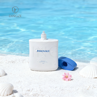Bouteille de crème solaire teintée de forme ovale de 50ml emballage de crème solaire Spf 50 avec bouchon intérieur modèle FA-A stock