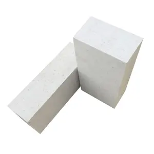 Fused Cast Block Zircon pabrik Corundum Mullite batu bata putih dapat disesuaikan industri tungku bulat api batu bata