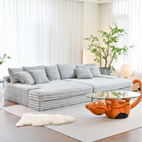 Canapé-lit d'angle convertible en tissu, extensible, sans accoudoirs, en mousse, taille double, livraison gratuite