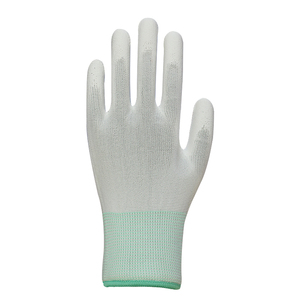 ถุงมือ PU กันน้ำไนลอนกันน้ำสำหรับตรวจสอบขนาด XL ถุงมือป้องกันฝุ่นถุงมือทำงานจิตรกรถุงมือเคลือบฝ่ามือสีขาว - Product Image 4