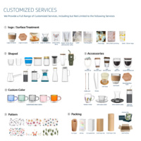 DAJI HYDRO tasse en verre à haute teneur en borosilicate bouteille d'eau potable directe verres résistants à la chaleur nouveaux cadeaux de café de vente chaude