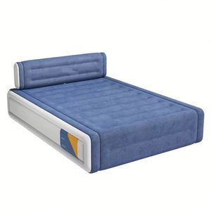 Colchón Inflable Automático de PVC Flocado Moderno de Marca Personalizada con Respaldo Móvil y Bomba de Batería Integrada Modelo F0625A - Product Image 1