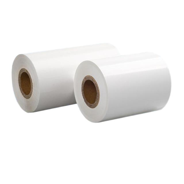 White Super White Thermal Transfer Ribbon Carbon Foil Roll Wax Resin Thermal Transfer Ribbon Ink Printer Ribbon 11cm 4 Inch