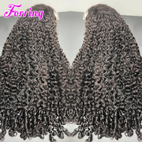 Wig Rambut Asli Burma Keriting Peru 12A, Wig Rambut Manusia Kamboja 100% Virgin dengan Kutikula Tertata Rapi, Wig HD Frontal Tanpa Lem dengan Lace Front