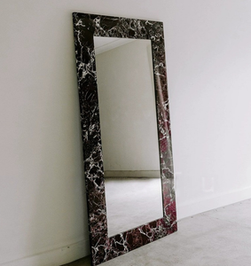 Miroir sur pied rectangulaire personnalisé avec <span class=keywords><strong>cadre</strong></span> en pierre massif, miroir mural pour décoration intérieure - Product Image 6