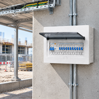 Boîtier de distribution d'énergie mural en acier inoxydable 201, 380V 200A, pour projets de réseaux solaires photovoltaïques basse tension