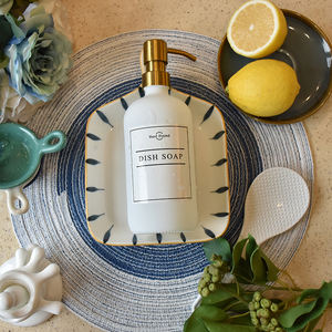 Wholesale Custom Refillable 500ML White <strong>Glass</strong> <strong>Soap</strong> Bottle <strong>Dispenser</strong> with Stainless Steel Pump Head for Kitchen Bathrooms - Product Image 3