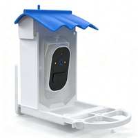 Mangeoire à oiseaux intelligente avec reconnaissance d'oiseaux par IA, caméra HD 4MP, alimentation solaire, IP65, Wi-Fi 2.4G, vision nocturne infrarouge, 4000mAh, pour extérieur