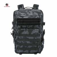 Vente en gros sac à dos d'entraînement tactique de camouflage molle sac d'assaut étanche extérieur 45L personnalisé