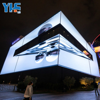 Affichage LED grand format 8K HDR10 pour publicité en extérieur, animation 3D à l'œil nu, écran incurvé pour mur vidéo, panneau d'affichage