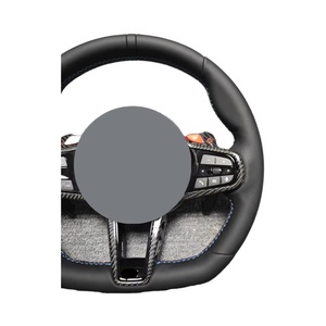 Volante Deportivo de Carreras con LED para Toyota Supra A90 GR MK5 2025 2026, Fibra de Carbono A91, Cuero Perforado para Mejora - Product Image 1