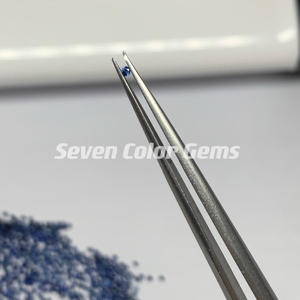 Piedra <span class=keywords><strong>de</strong></span> Zafiro Azul Natural <span class=keywords><strong>de</strong></span> 0.8mm-2.0mm, Color Azul Marino, Elegante, Alta Calidad, Forma Redonda, Piedra <span class=keywords><strong>de</strong></span> Zafiro Suelta, Gema en Bruto - Product Image 3