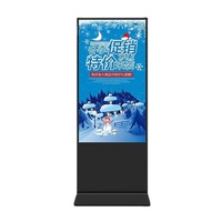 Pantalla Digital LCD con Soporte de Piso para Interiores de 43-65 Pulgadas, Pantalla Táctil Capacitiva Full HD 1920x1080 para Centros Comerciales y Salas de Exposiciones