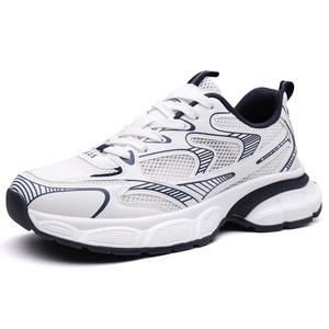 Fashion Trend Casual Running Walking <b>Shoes</b> Breathable Mesh Upper Rubber <b>Sole</b> Lace-Up Closure Lighted Summer Autumn Anti-Slip - Product Image 5