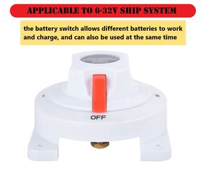 Interruptor de batería Interruptor <span class=keywords><strong>selector</strong></span> de batería marina 12-32V <span class=keywords><strong>DC</strong></span> 175AMP Interruptor <span class=keywords><strong>selector</strong></span> de batería de cuatro posiciones - Product Image 5