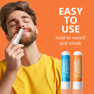 Inhalateur nasal portable aux huiles essentielles, menthe poivrée et eucalyptus naturels pour un soulagement instantané <span class=keywords><strong>de</strong></span> <span class=keywords><strong>la</strong></span> congestion nasale, du stress et <span class=keywords><strong>de</strong></span> <span class=keywords><strong>la</strong></span> <span class=keywords><strong>fatigue</strong></span> - Product Image 3