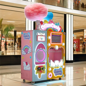 Custom Fully Automatic Commercial <strong>Sugar</strong> Maker New Electric <strong>Cotton</strong> <strong>Candy</strong> Vending Machine - Product Image 1