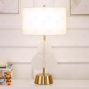 Fashion Personalized Creative Designer Model House Villa Living Room Bedroom Metal Crystal LED Eco-Friendly Warm <b>White</b> <b>Desk</b> Lamp - Product Image 5
