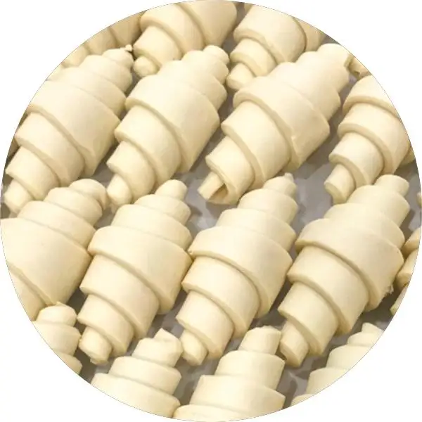 2023 compact frozen croissant making machine italian croissant production line croissant shaping machine