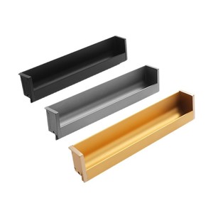 The Factory Directly Sells Top-mounted Handle Wardrobes Cabinets Bedside Tables and Hidden-edge Aluminum Alloy Handles - Product Image 1