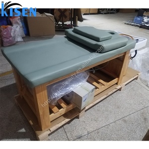 Table de lavage en bois Kisen Salon Top Design personnalisable pour soins capillaires et esthétique faciale fumigée - Product Image 3