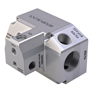 Blocs de vannes haute performance de collecteur de contrôle de débit <span class=keywords><strong>hydraulique</strong></span> en aluminium usiné CNC personnalisé pour les systèmes d'excavatrice - Product Image 6